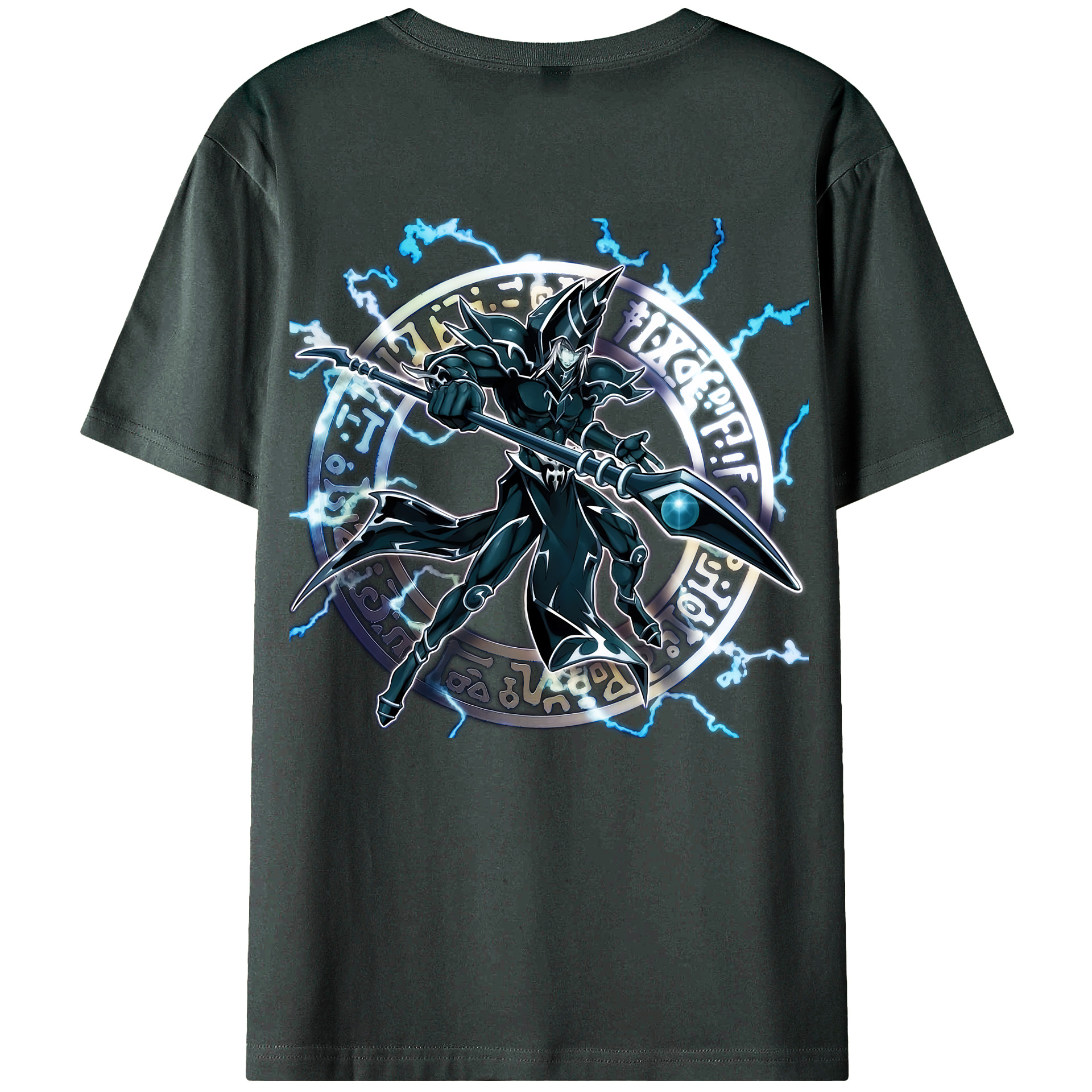 （画像用） 遊☆戯☆王 Yu-Gi-Oh! 綿100％ メンズ半袖Tシャツ（バックプリント） 通気性